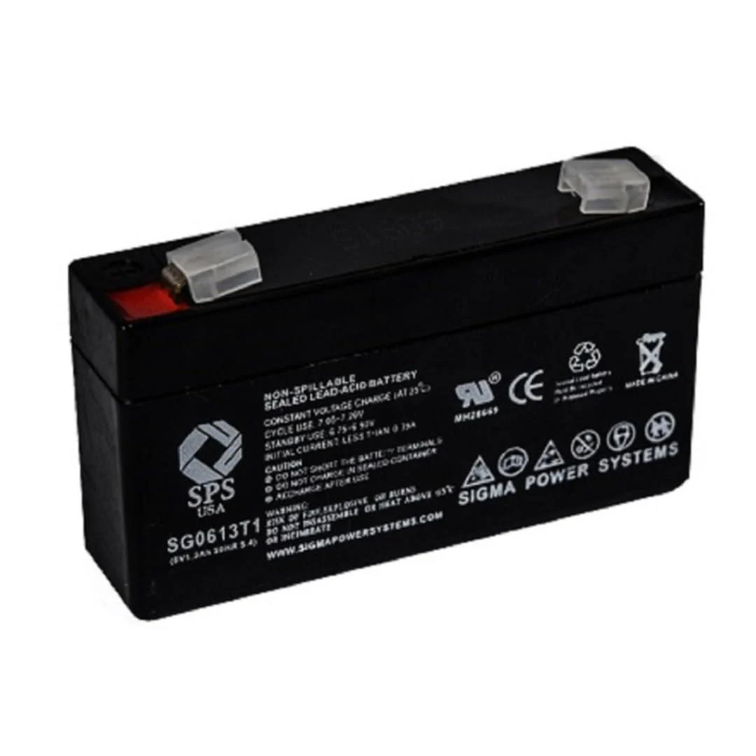 SPS Brand 6V 1.3Ah Replacement Battery for Ajc AJC-C1.3S-A-1-154477