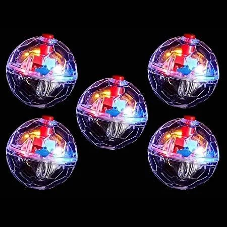 5 PCS Cat Hunting Ball Motion Ghost Light Up Cat Balls LED Motion Activated Cat Ball Motion Light Up Cat Dog Interactive Toys A - Veraing