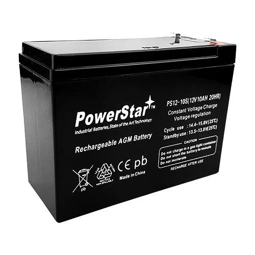 12V 10AH Replacement for WP10-12SE WP1012 Sealed Lead Acid Portable Battery