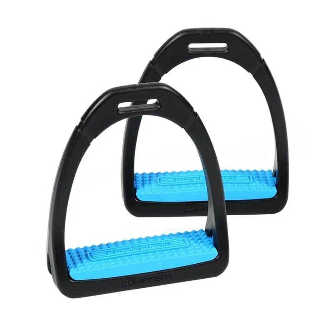 Shires Compositi Adult Premium Profile Stirrups Bright Blue
