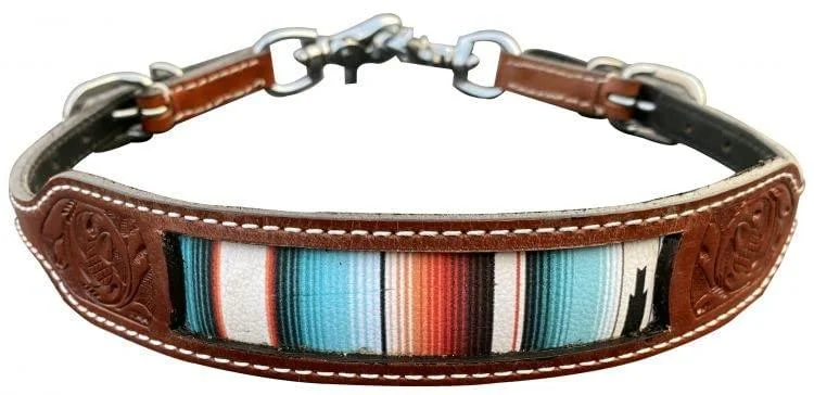 Showman Serape Southwest Print Leather Wither Strap