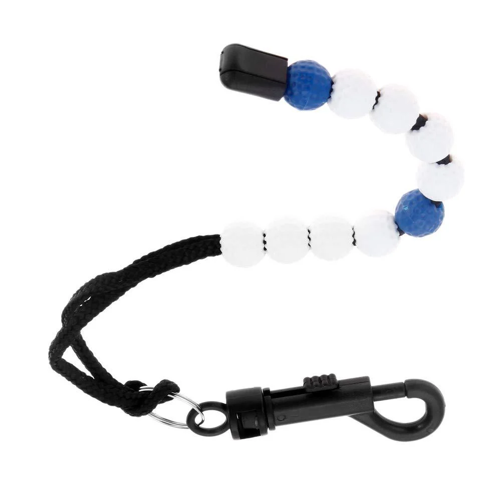 Joyhey 2 Pcs Golf Beads Score Counter, Golf Beads to Count Strokes with Clips Blue