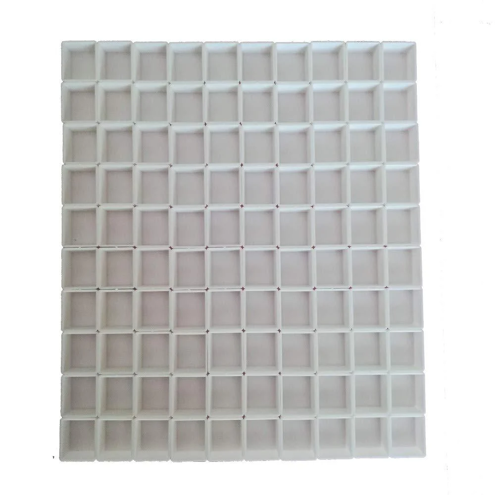 BOOYEE Empty Plastic Watercolor Paint Pans -100pcs Half Pans