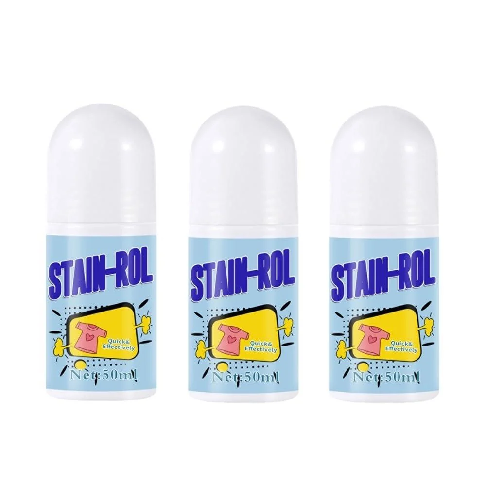 Stain Remover Roller-ball Cleaner Quick Decontamination No Need To Wash Ball Design Increase Friction Do Not Damage Clothes. (Color : 3Count (Pack of 3))