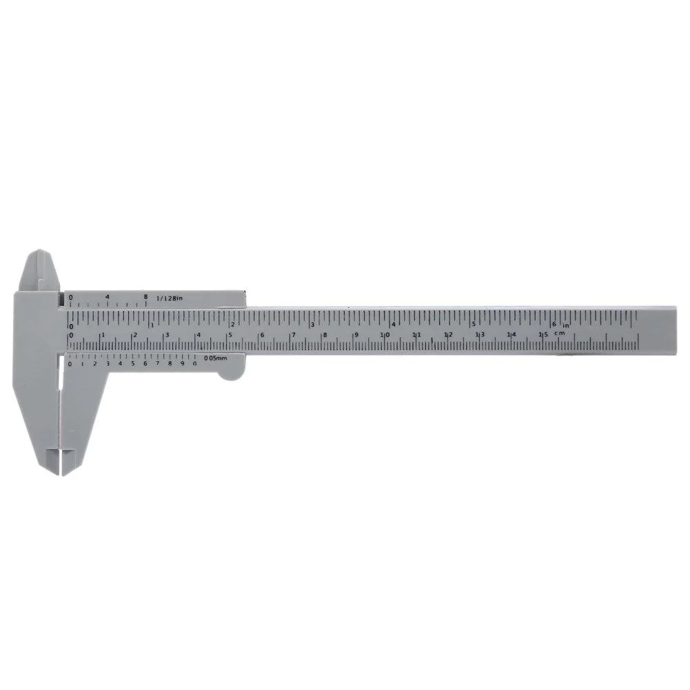 Vernier Caliper 150MM Plastic Eyebrow Permanent Make Up Micrometer Measuring Measurement Tool - FILFEEL
