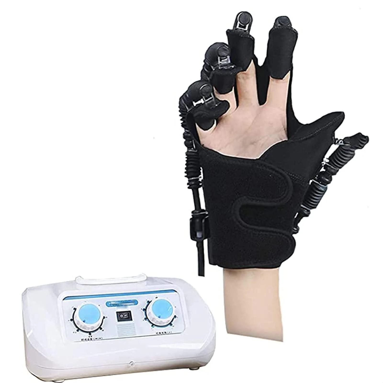 Finger Training Rehab Orthotics Glove Rehabilitation Robot Hand Dysfunction Patient Training Device Orthosis Stroke Hand Splint Assistive Gloves Training Equipment Links L links L - BYOUQ