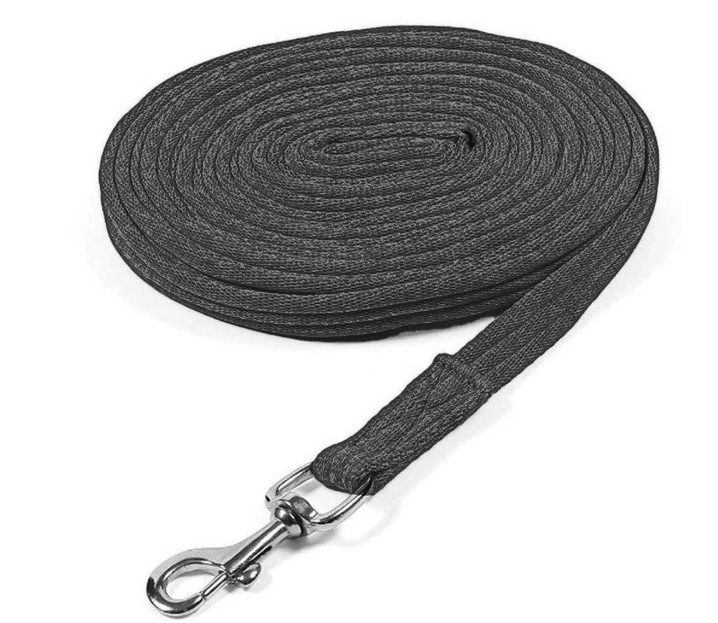 Shires Soft Feel Lunge Line Black