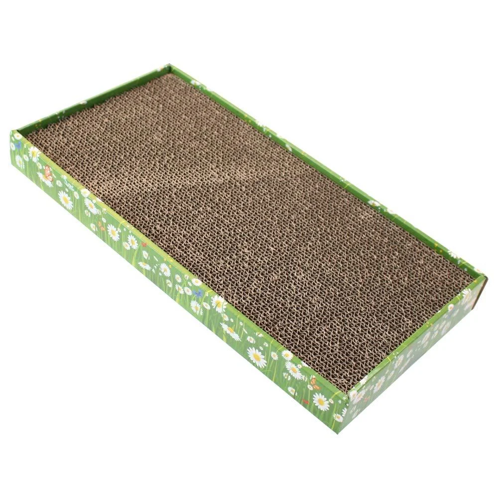Croci C6020464 Scratching post cardboard catnip 48 x 25 x 5 cm