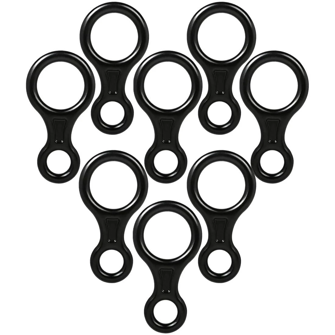 EIHI 35kN abseiling device figure of eight climbing 8 descender for rope diameter 8-13 mm