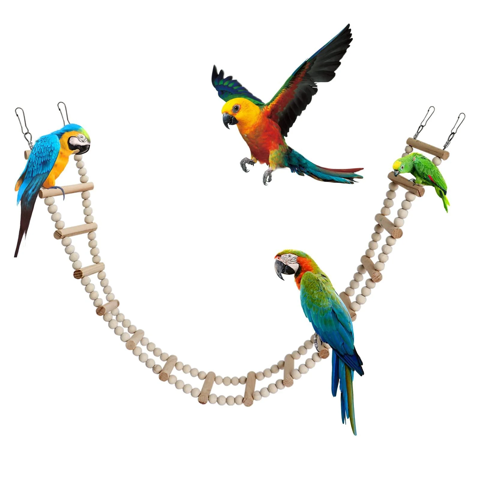 Bird Wooden Ladder Bridge 16 Ladders - Dnoifne