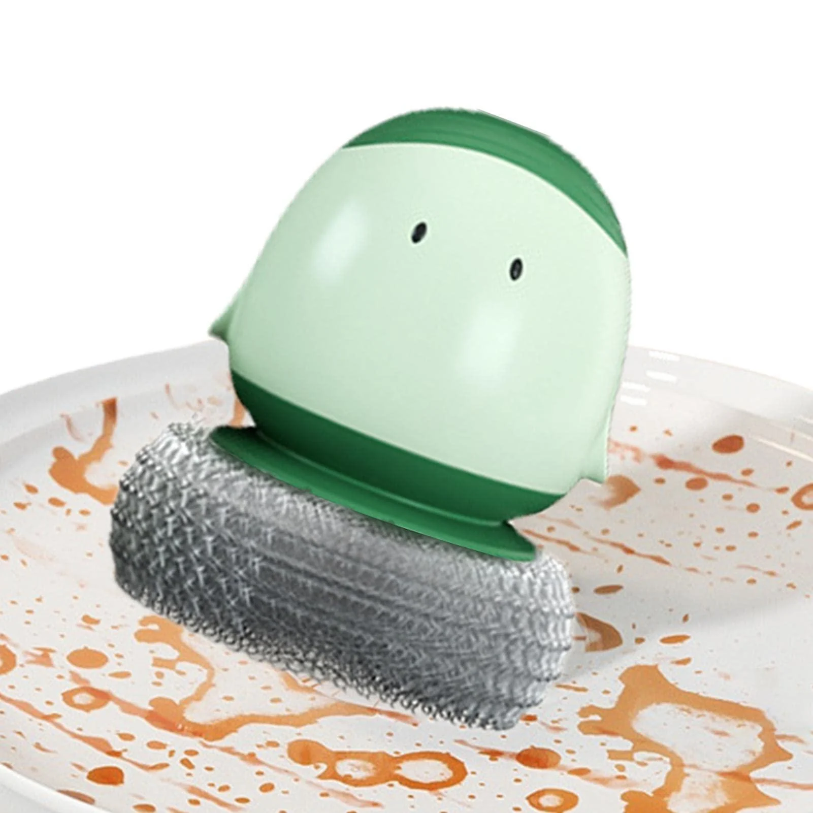 Add Liquid Pot Brush - Automatic Dish Scrubber Dishwashing Brushes Humanized Kitchen Cleaning Brush for Washing Dish Pot Scrubbing Sink Lambo Green