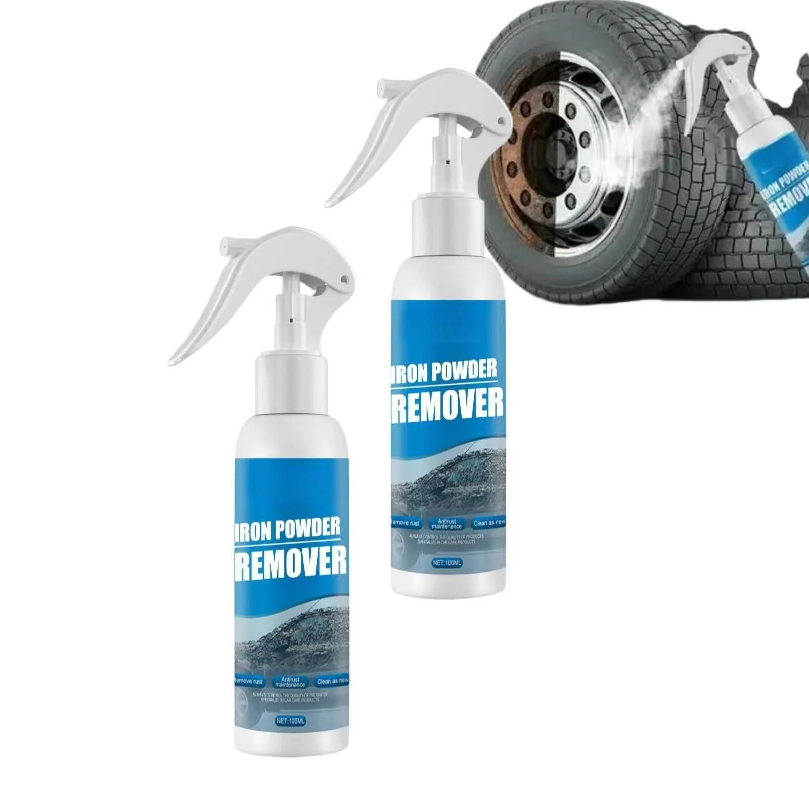 Satismoon Rust Remover Spray Satismoon Multi Purpose Rust Remover Multifunctional Rust Removal Spray Car Rust Removal Spray(2pcs) - Generic