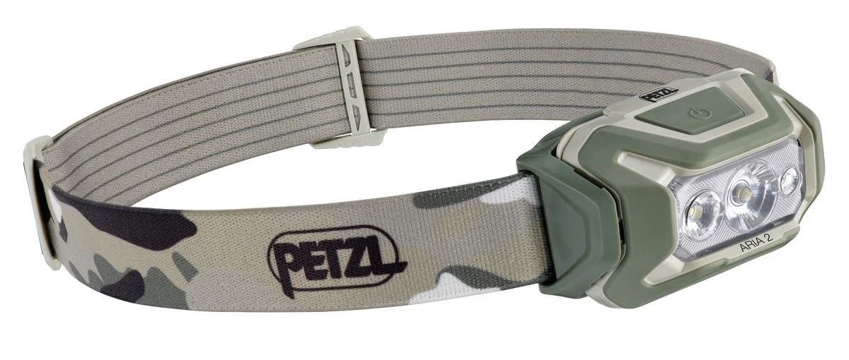Petzl Aria 2 headlamp camo gruen