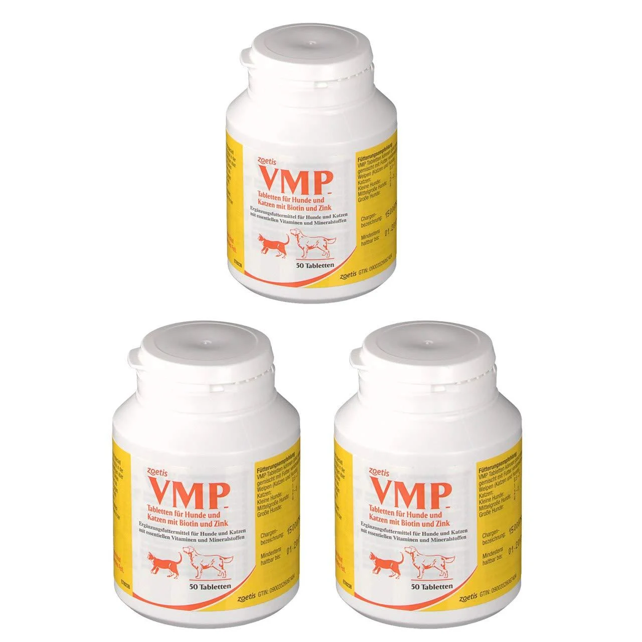 Vmp 3 Tablets For Dogs And Cats - 3 Boxes Of 50 Tablets