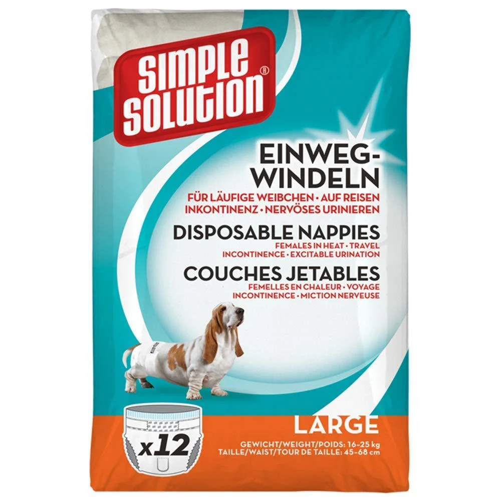 Simple solution dog diapers L