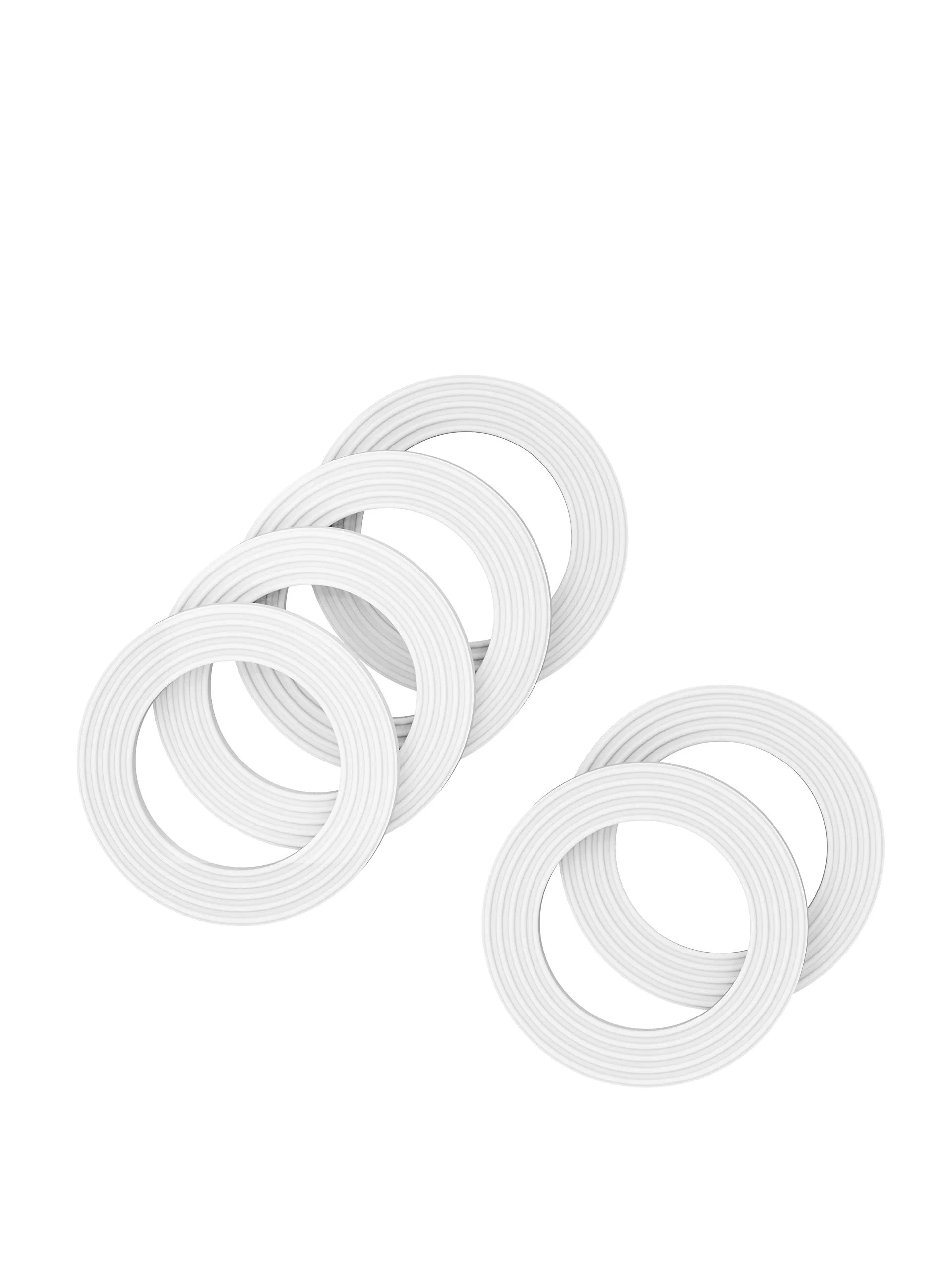 Spottle sealing ring for drinking bottles made of glass - silicone replacement seal Foods for glass bottles - drinking bottles spare parts and accessories - rubber seal 6 pieces
