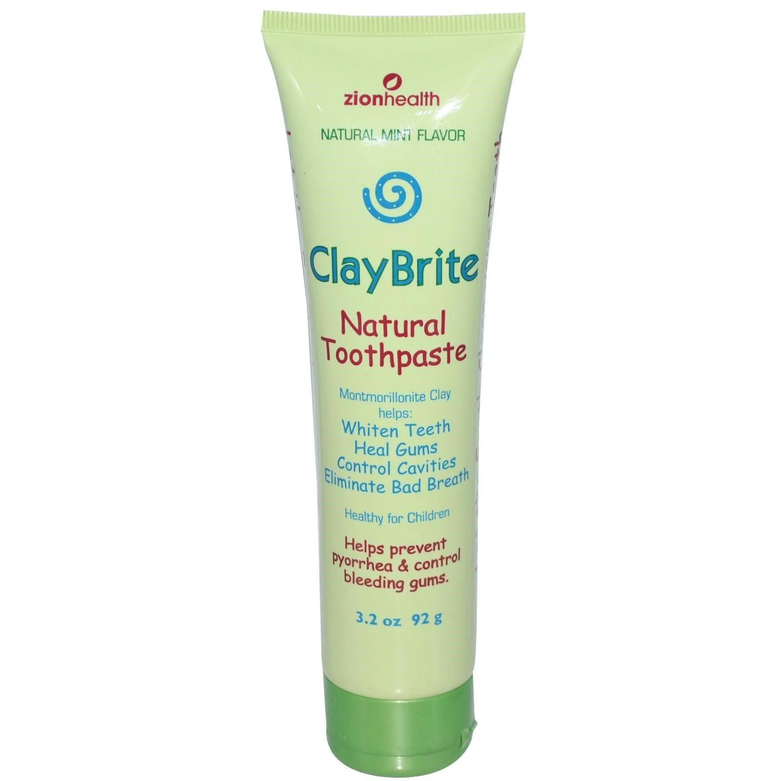 Tpste Claybrite Natural by Zion Health - 4 Oz 2 Pack