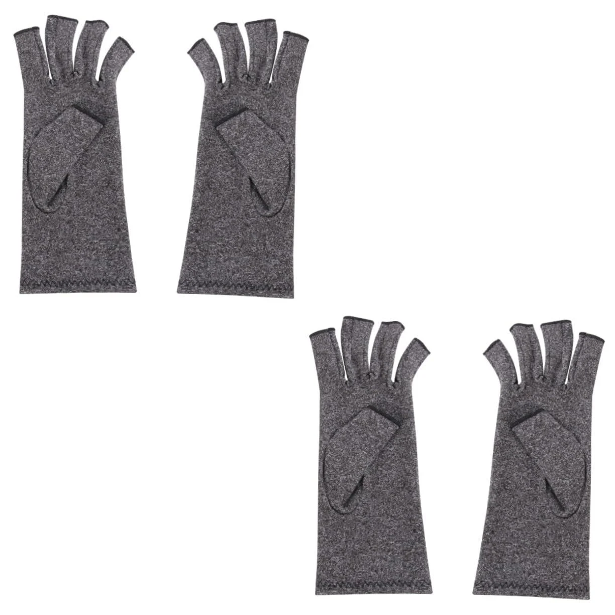 Gatuida 2 Pairs Safety Gloves Anti Gloves Protective Gloves for Half-finger Gloves