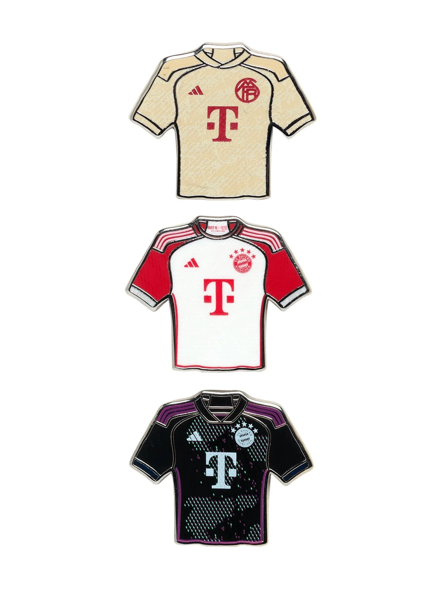 FC Bayern Munich Pin Trikot 3 Set - FC Bayern M nchen