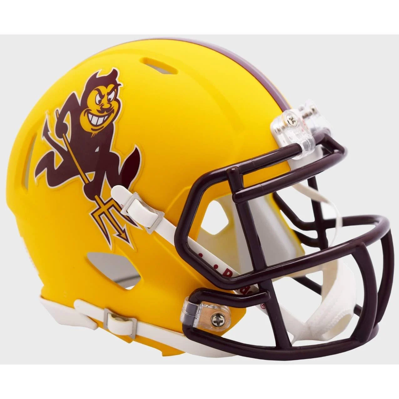 Riddell NCAA Arizona State Sun Devils Matte Yellow Sparky Speed Mini Football Helmet