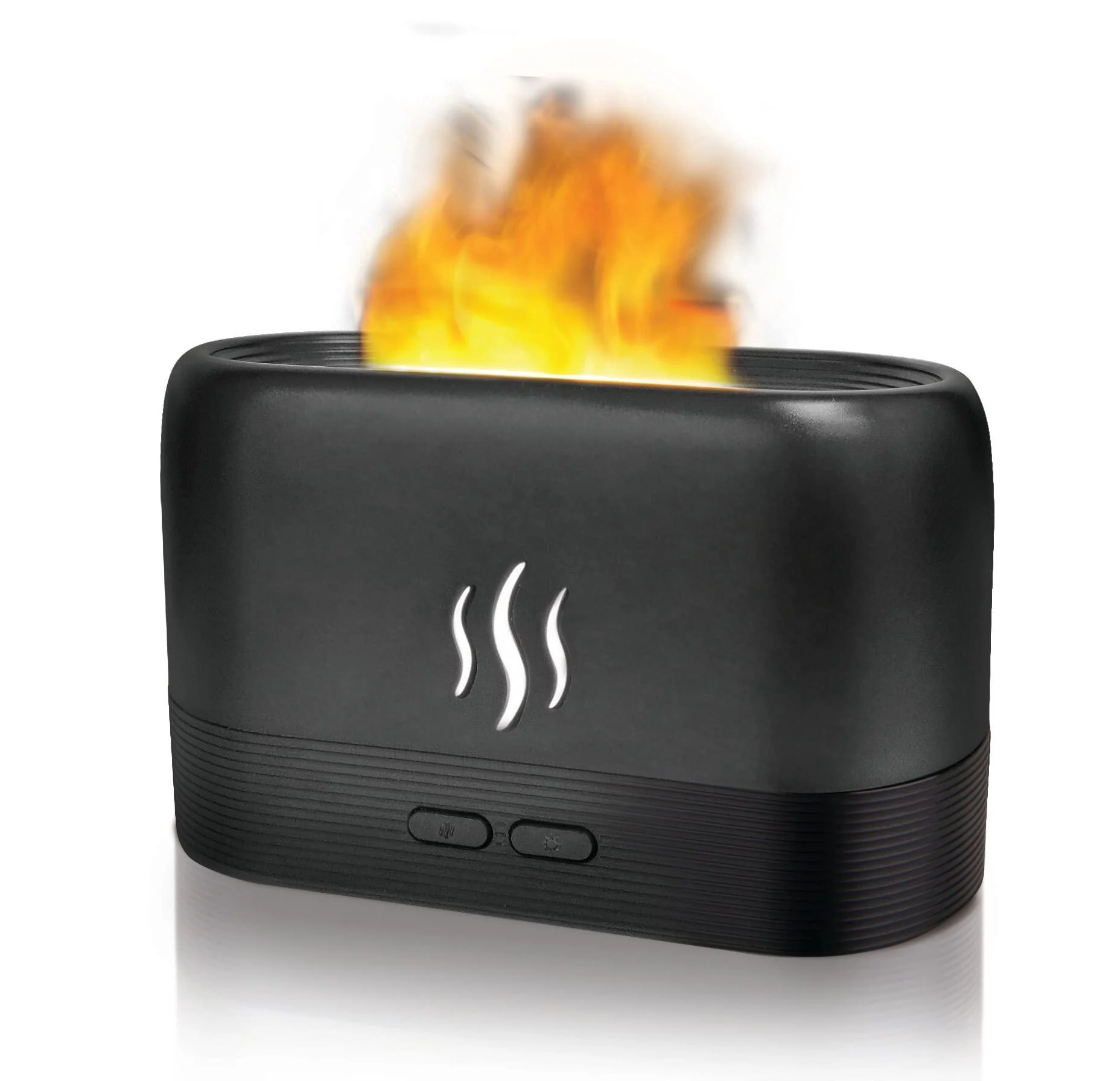 Humidy Flame by HY-IMPACT Noiseless Humidifier Air Diffuser for Home & Office Portable Aroma Diffuser Great for Yoga or Relaxation Essential Oil Diffuser LED Lighting is Safe to Touch
