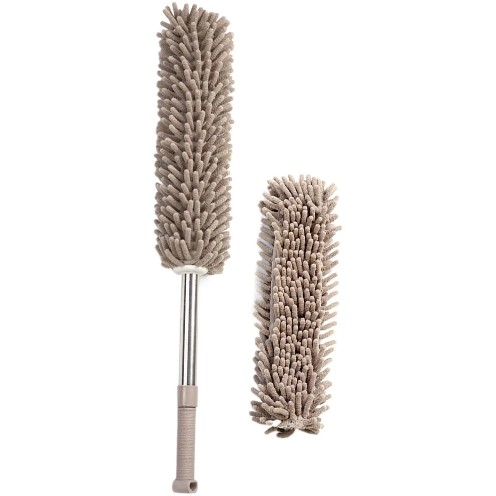 Extendable Dusts Brush with Soft Head Telescopics Dusters for Efficient High Reach Cleans Khaki Telescopic model plu - Uitndvyte