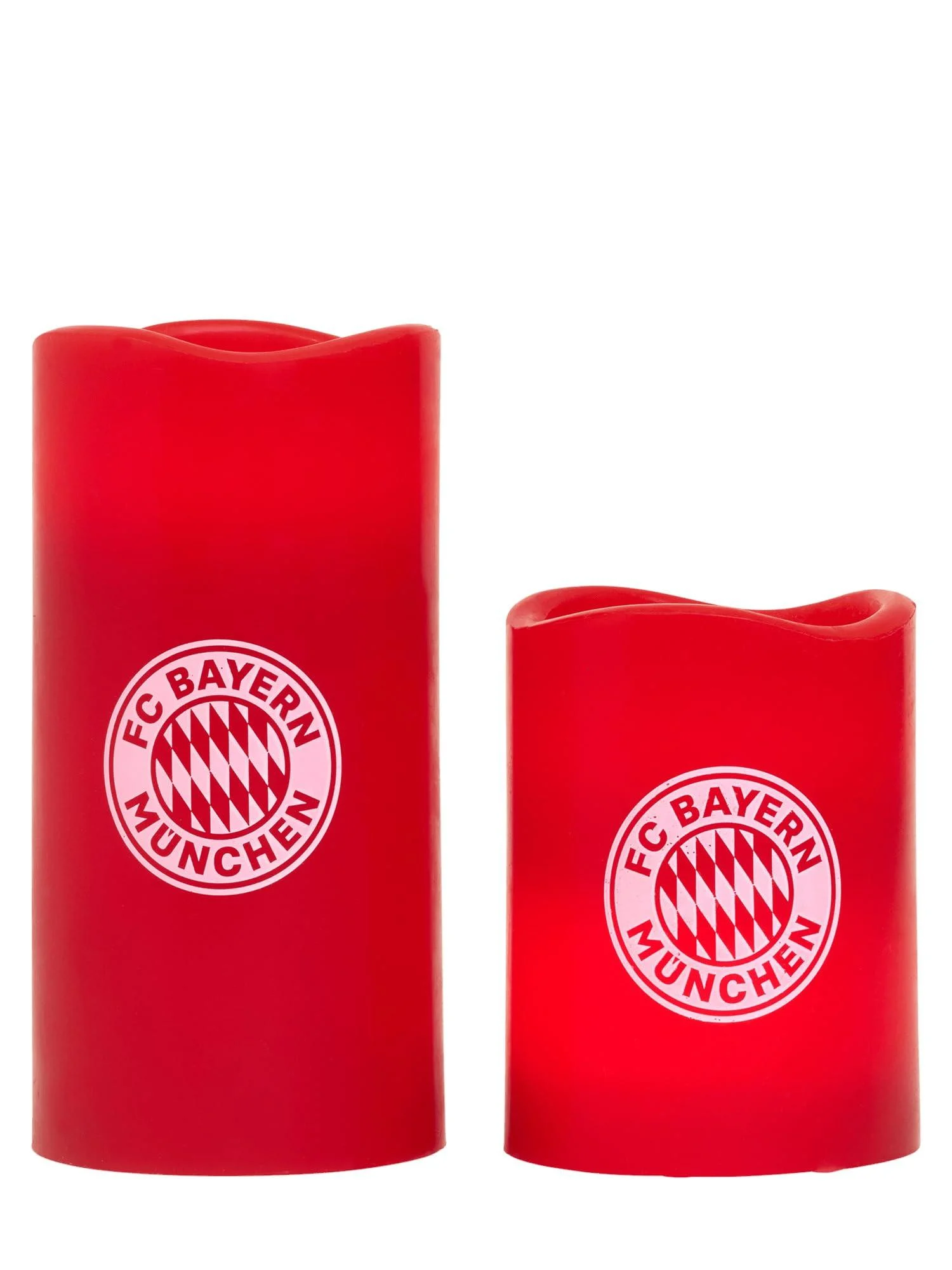 FC Bayern Munich Led Candle 2 Set Red - FC Bayern M nchen