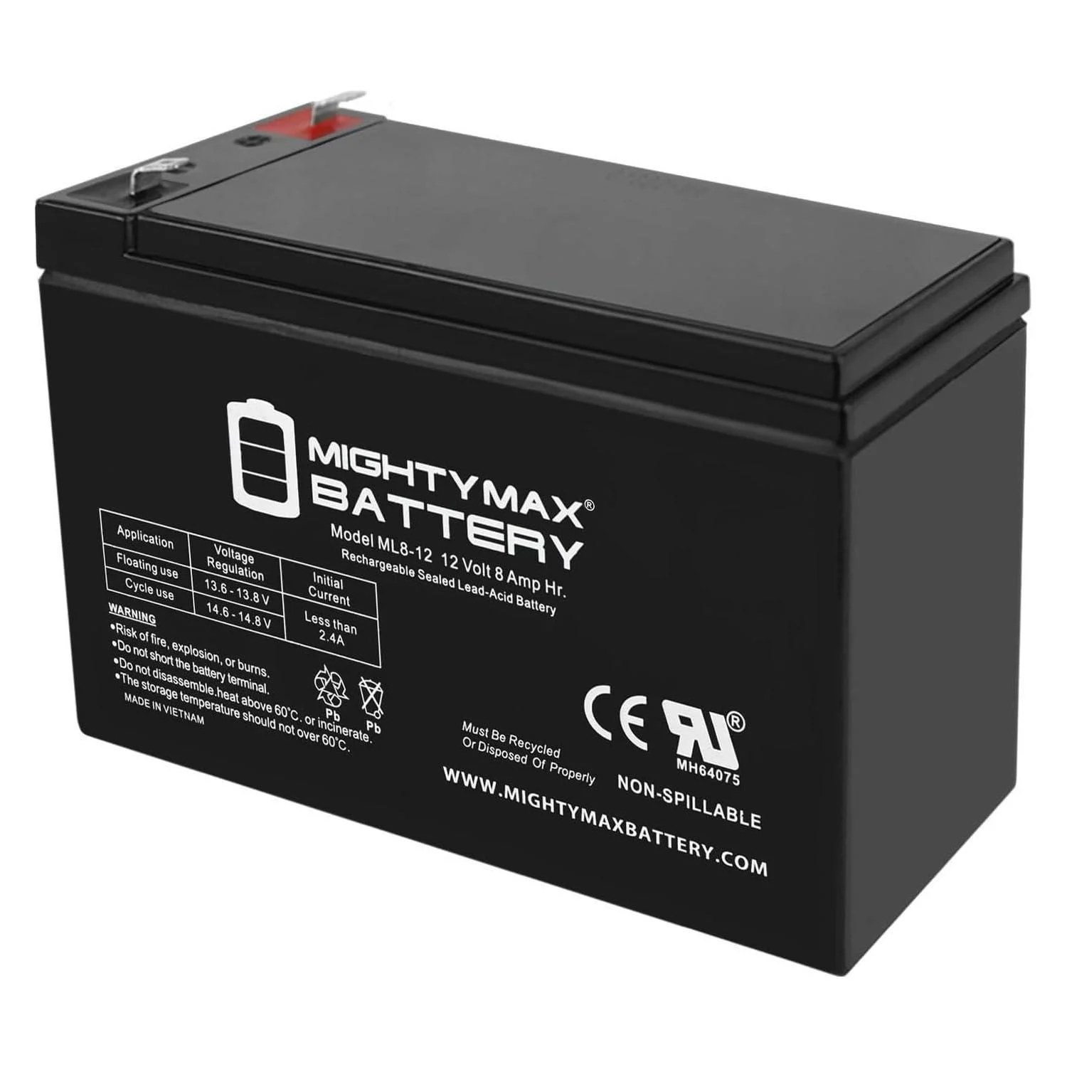 Mighty Max Battery 12V 8Ah SLA Battery Replacement for Razor SX500 McGrath