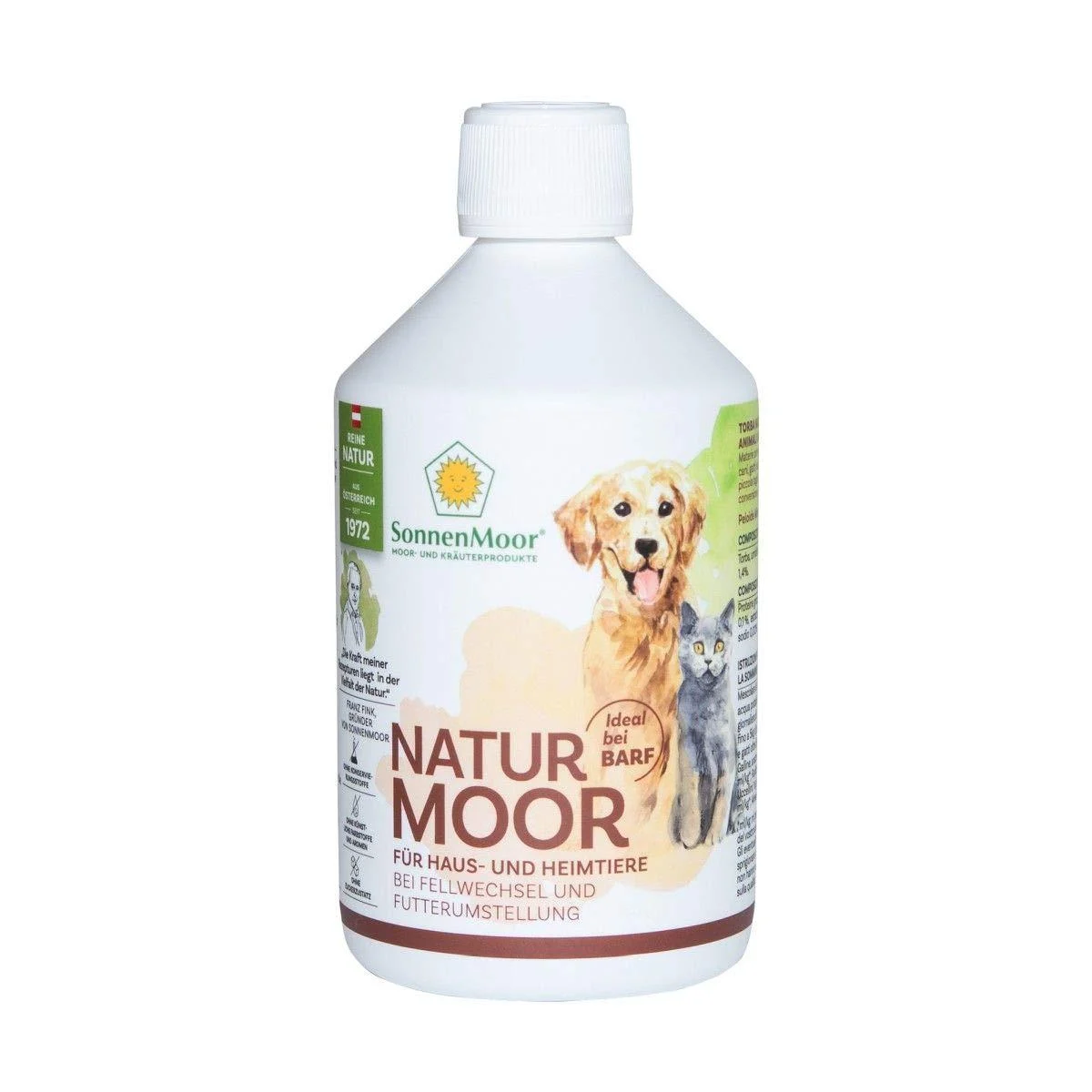 SONNENMOOR Moor for dogs 500 ml - liquid moor to support domestic and pet animals