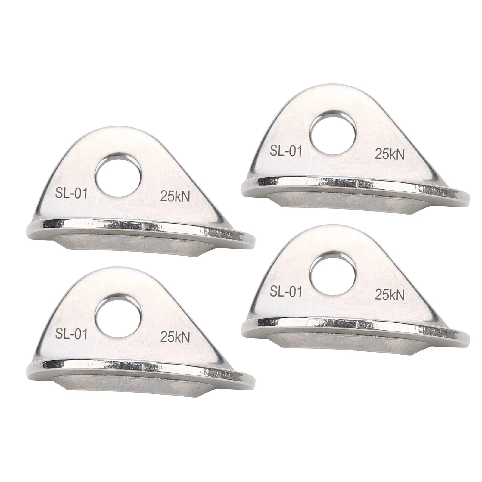 Lantuqib climbing bracket climbing anchors easy to wear 4-part climbing accessories light large load-bearing capacity for drill exploration for quick descent