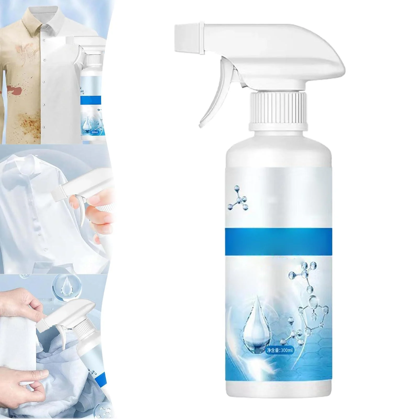 Sowhatahow Stain Remover Non-ionic Laundry Stain Removal Emulsifier Active Enzyme Laundry Stain Remover Powerful Stain Remover Clothes Dry-Clean Spray (1PCS)