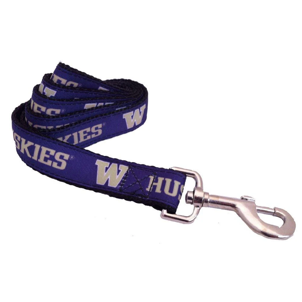 NCAA Washington Huskies Dog Leash (Team Color, Large) - All Star Dogs