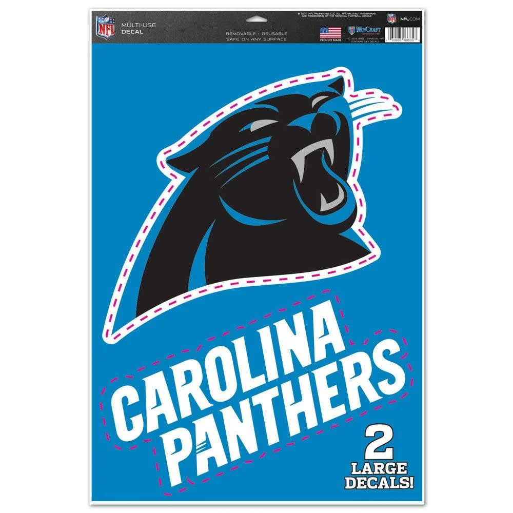 Wincraft NFL Carolina Panthers Multi-Purpose Sticker 28 x 43 cm Multi-Colour