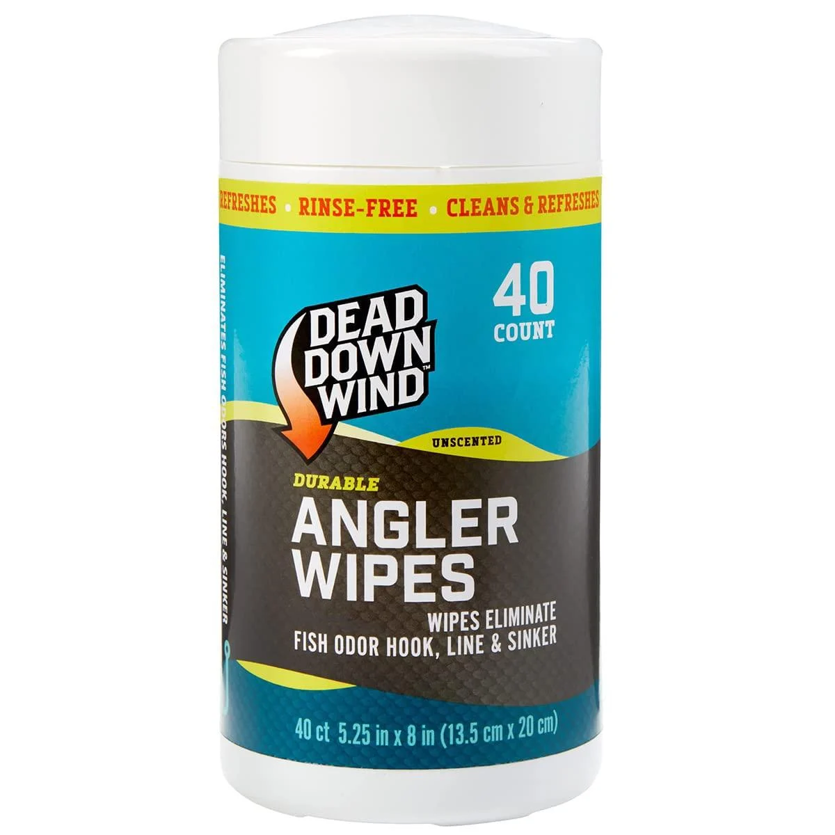 Dead Down Wind Fishing Angler Wipes - 40 Count