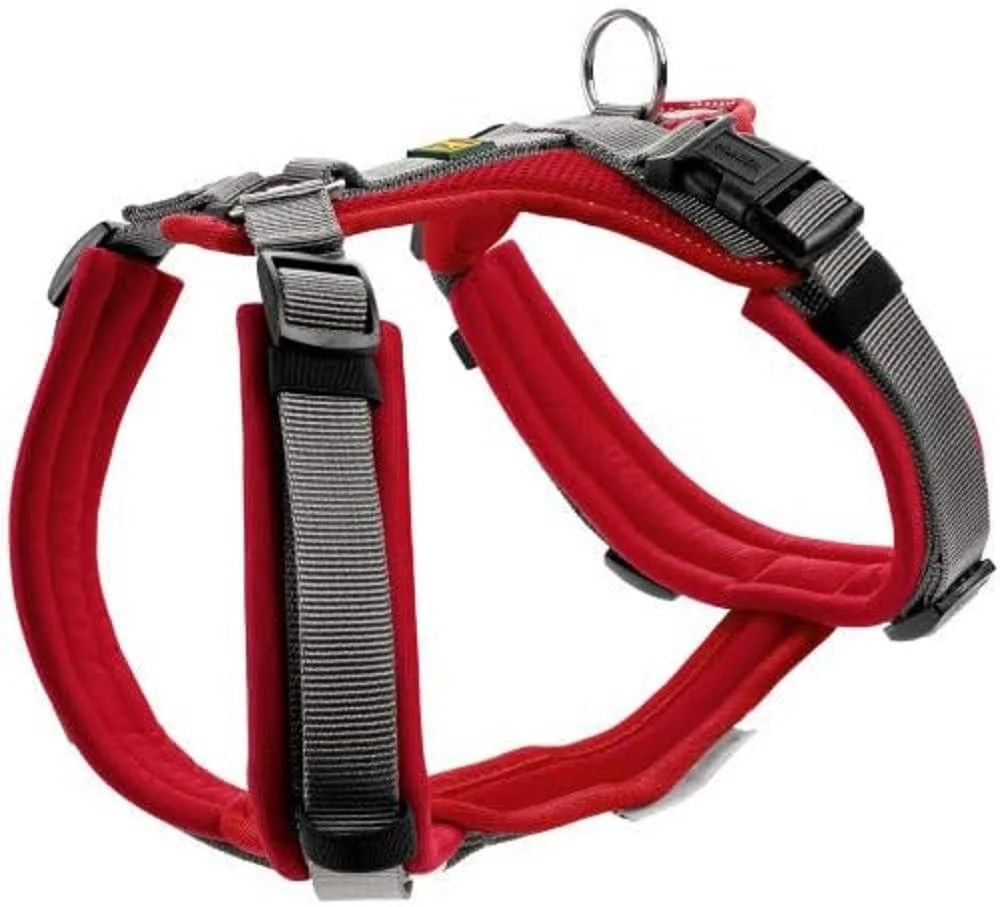 HUNTER Harness Maldon 37-53/XS-S Red/Grey XS-S