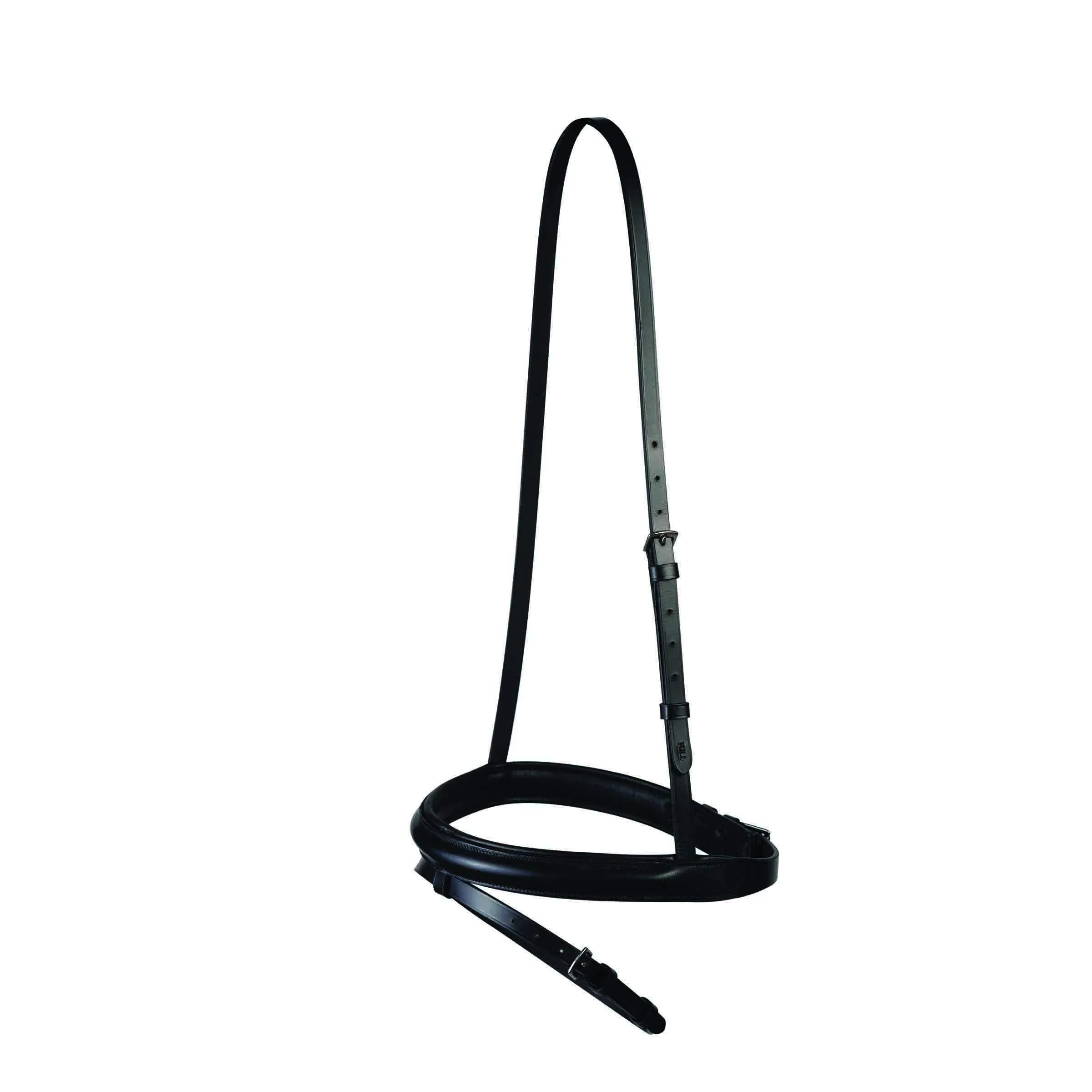 Collegiate Essential Padded Raised Flash Noseband Black Cob