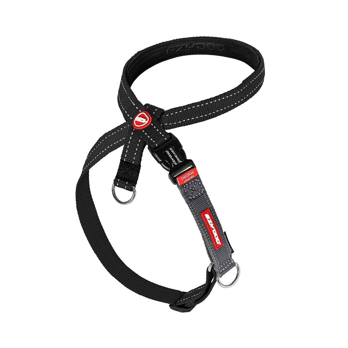 Ezydog anti pull dish Dog - Croßscheck dog harness for small medium -sized and large dogs dog training accessories reflective size adjustable (S black) S (36 - 49cm) black