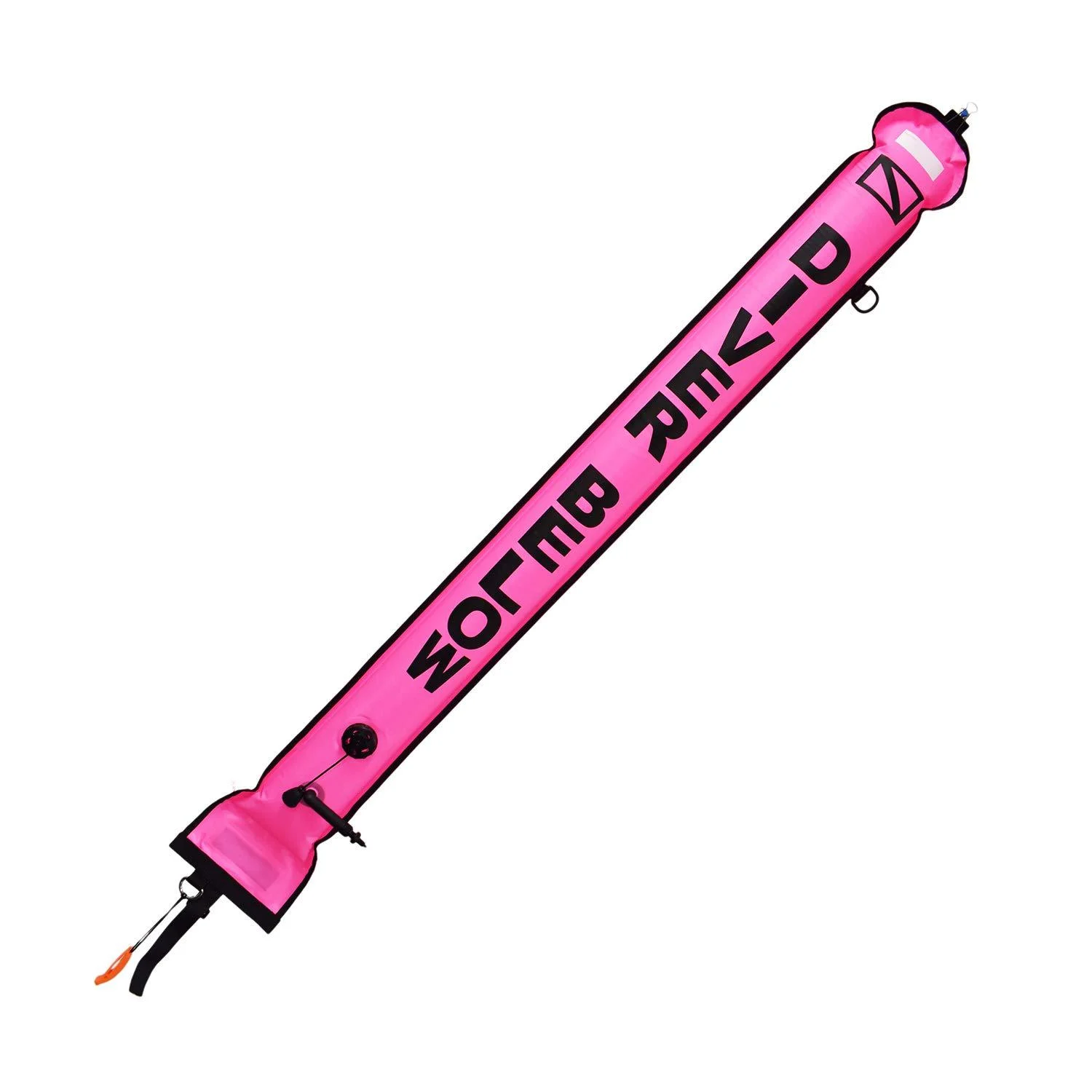 Scuba-Choice Diving 4.5ft Open Bottom Surface Marker with Lead Weight & Whistle, Pink, one Size