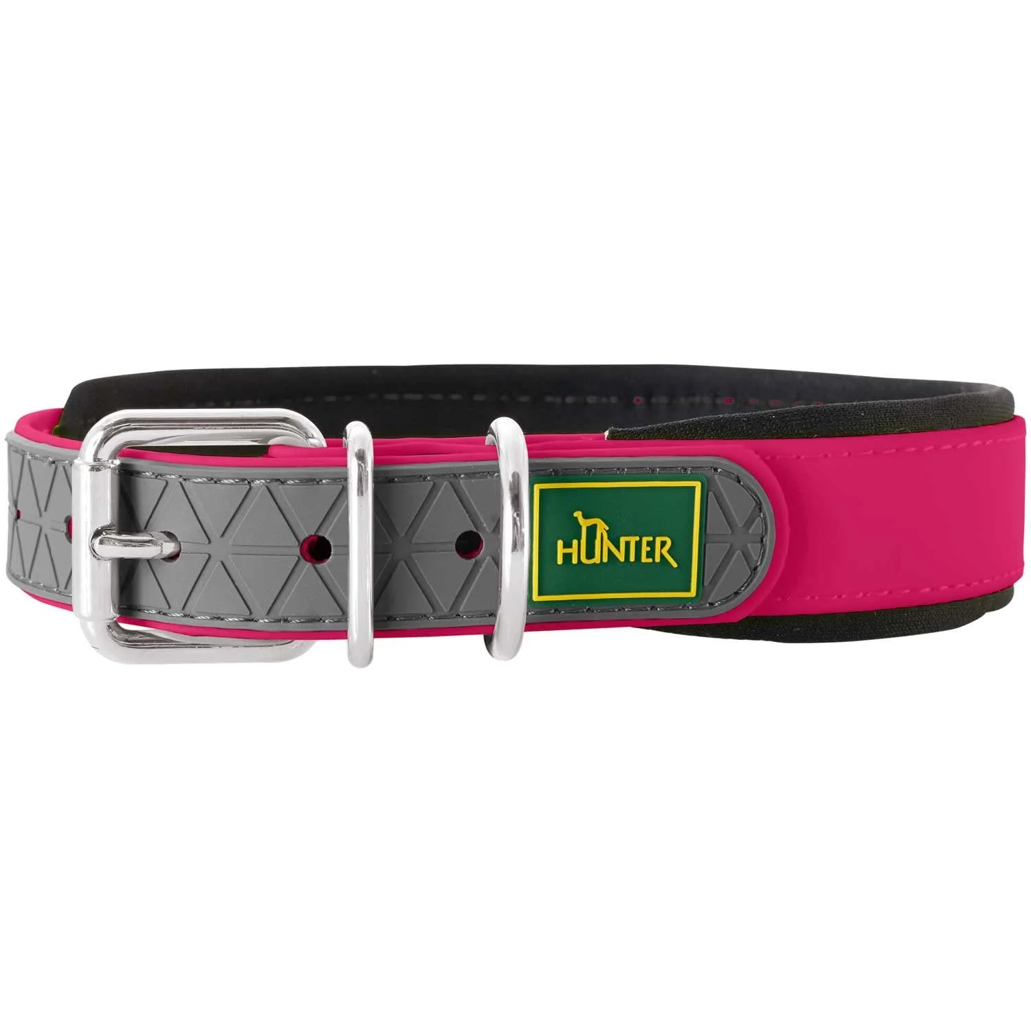 HUNTER CONVENIENCE COMFORT dog collar plastic material neoprene 65 L-XL raspberry raspberry 65 L-XL