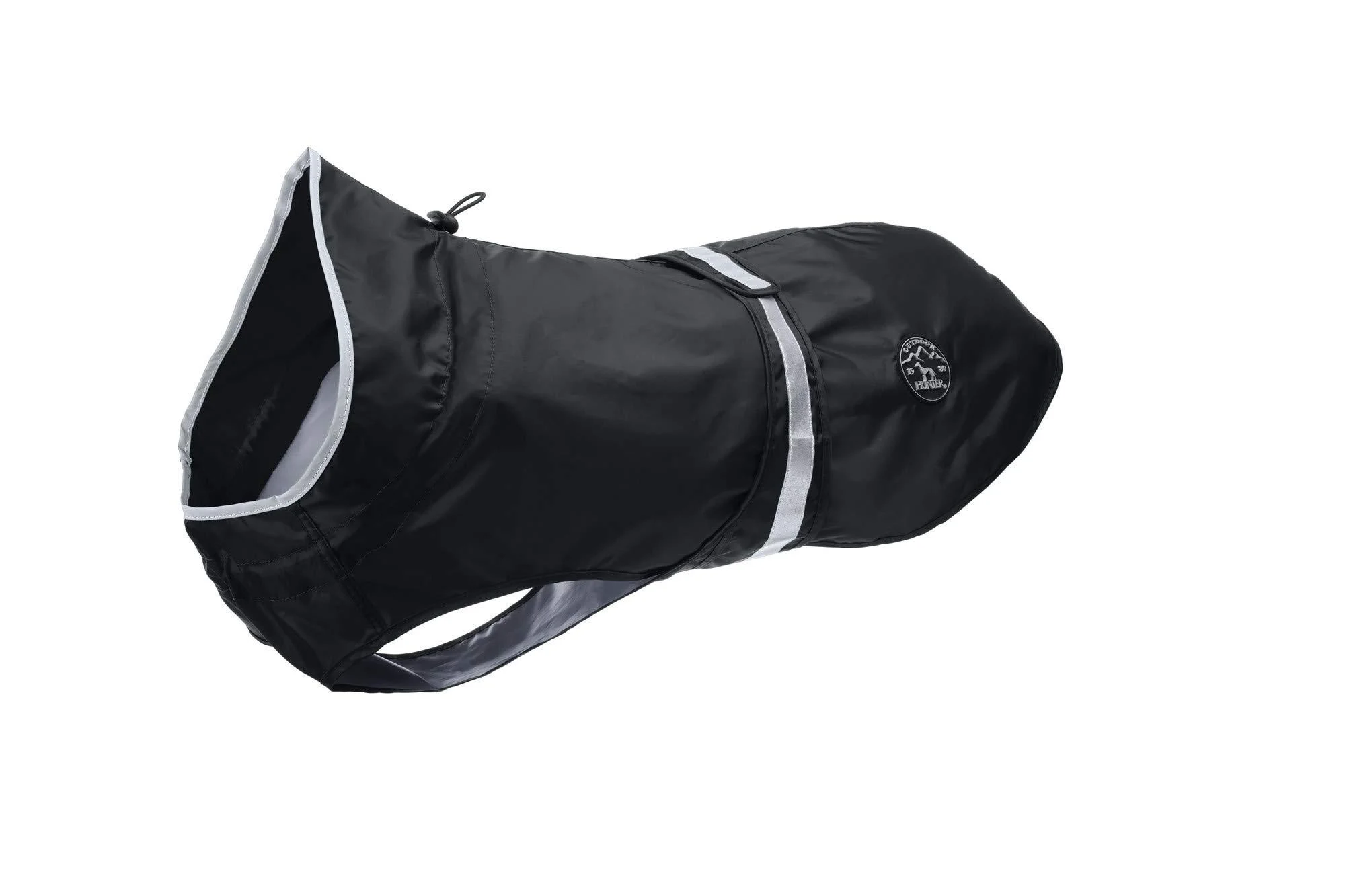 HUNTER UPPSALA RAIN dog raincoat with reflective stripes 35 black black 35