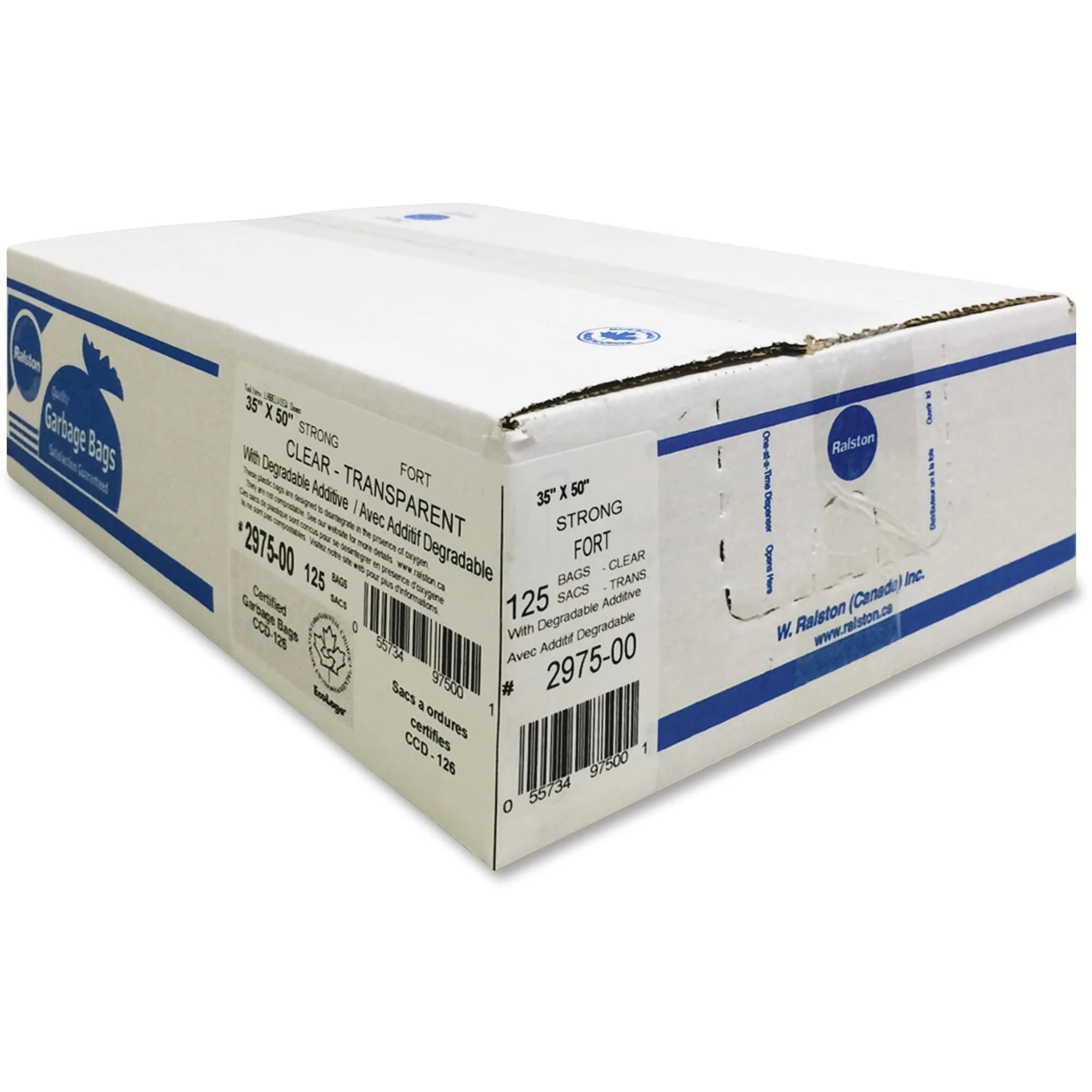 Bags-Garbage 35X50 Clear Industrial ECOLOGO Certified