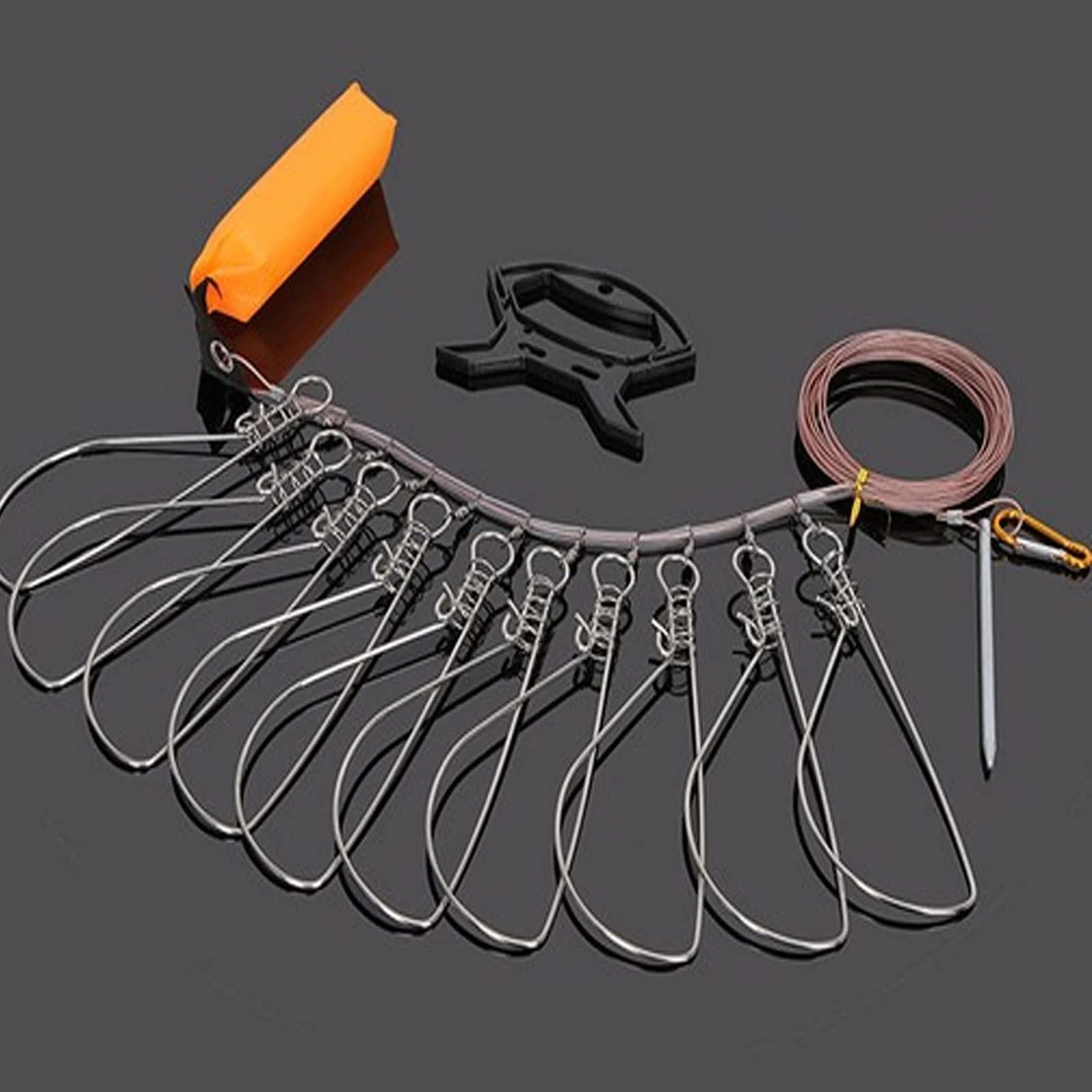 Joyeee Fish Stringer Fishing, Outdoors Hunting Fishing Equipment Fishing Stringer for Sea Fishing, Ice Fishing and Kayak, Fishing Gifts for Men Unique, Fishing Tools Accessories for Men Father Gift #Red