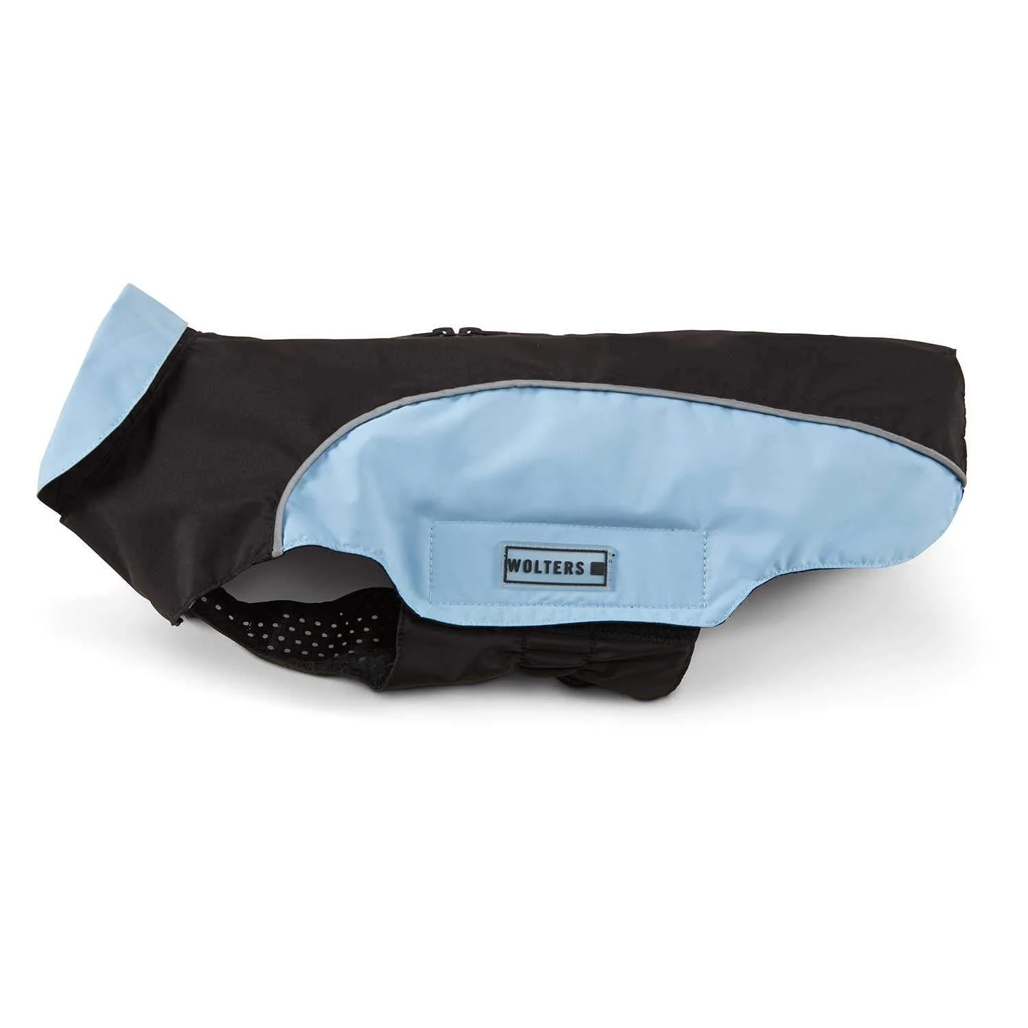 Wolters Rain Jacket Easy Rain Dog Raincoat Dog Coat Blue Sky - Blue 48 cm black/sky blue