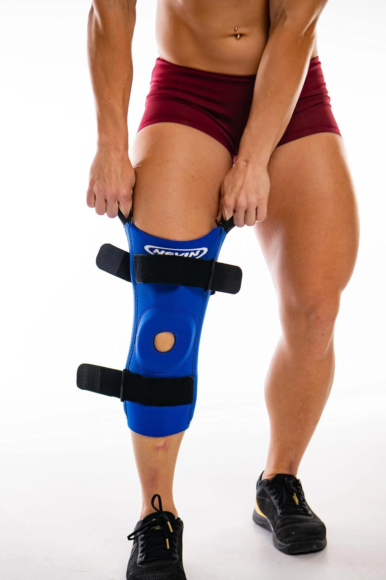 Nevin Sports Med Patella Stabilizer (Black X-Large) Black X-Large