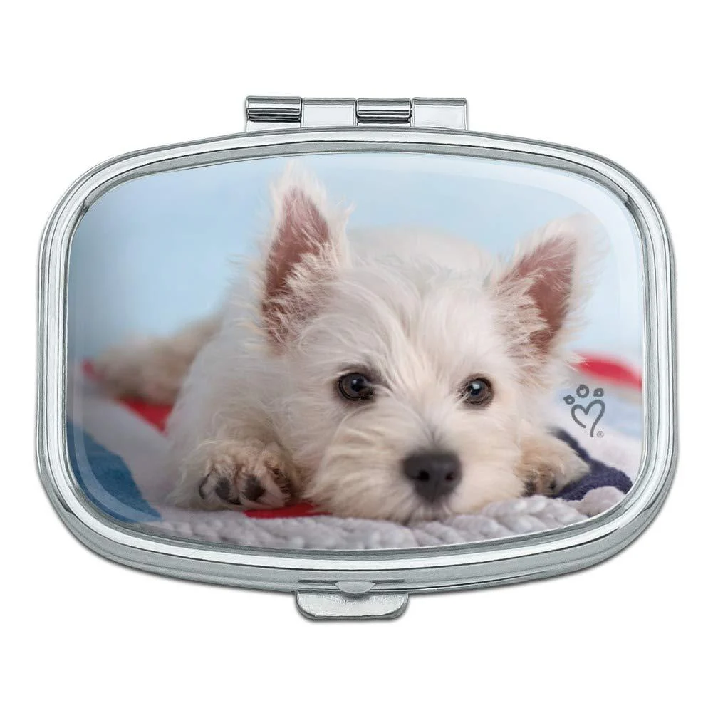 West Highland Terrier Westie Puppy Dog Beach Towel Rectangle Pill Case Trinket Gift Box - GRAPHICS & MORE
