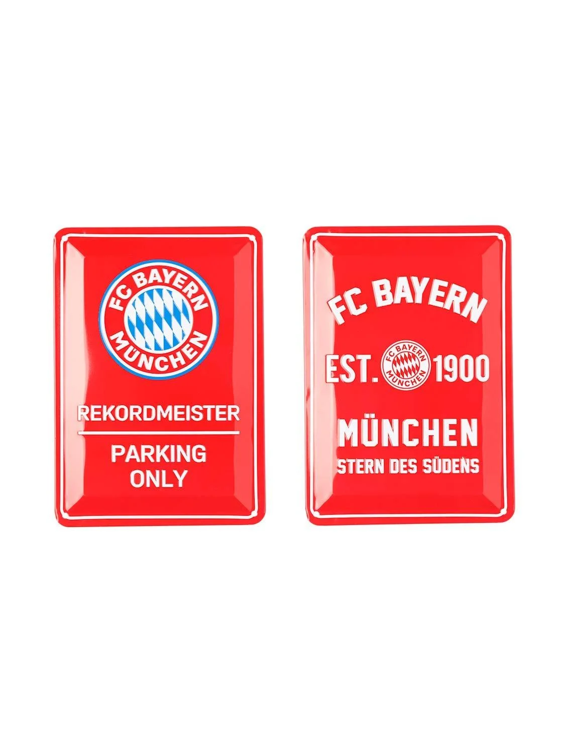 FC Bayern Munich metal sign 2 Set - FC Bayern M nchen