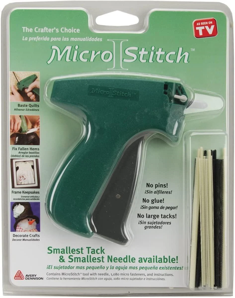 MicroStitch Tagging Gun Kit Includes 1 Needle, 540 Black Fasteners & 540 White Fasteners (Starter Kit)