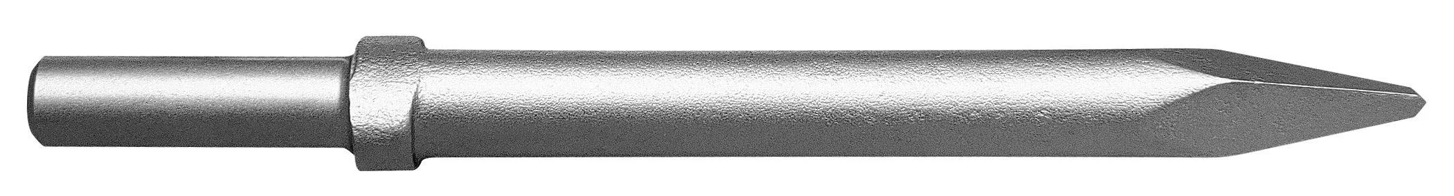 Champion Chisel, 9-Inch Long .680 Round Shank Oval Collar Chipping Hammer Moil or Bull Point 9"