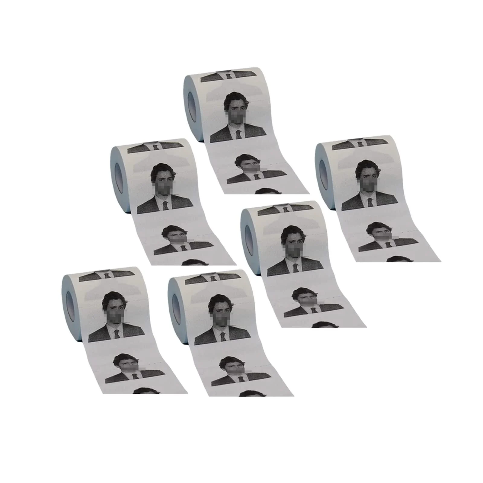6pcs Puck Trudeau trudeau toilet paper Bath Tissue - SAXTZDS