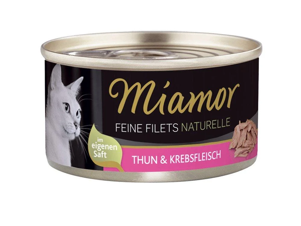 Miamor Fine Fillets Natural Tuna & Crab Meat 24x80g